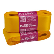 Fita de Cetim Nº 9 38mm Amarelo Ouro 10 metros Progresso