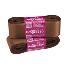 Fita de Cetim Nº 9 38mm Marrom 10 metros Progresso