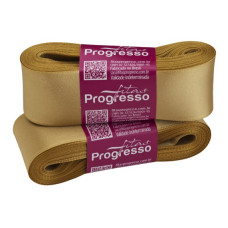 Fita de Cetim Nº 9 38mm Ouro 10 metros Progresso