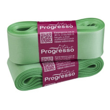 Fita de Cetim Nº 9 38mm Verde Menta 10 metros Progresso