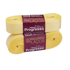 Fita Gorgurão Nº 5 22mm Amarelo Bebê 10 metros Progresso