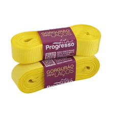 Fita Gorgurão Nº 5 22mm Amarelo Gema 10 metros Progresso