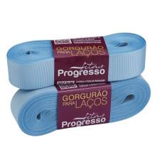 Fita Gorgurão Nº 5 22mm Azul Bebê 10 metros Progresso