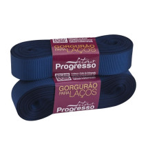 Fita Gorgurão Nº 5 22mm Azul Marinho 10 metros Progresso