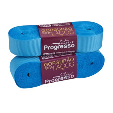 Fita Gorgurão Nº 5 22mm Azul Médio 10 metros Progresso