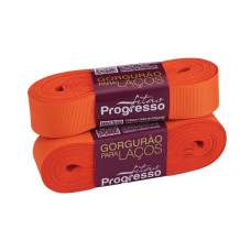 Fita Gorgurão Nº 5 22mm Laranja Cítrico 10 metros Progresso