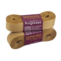 Fita Gorgurão Nº 5 22mm Ouro 10 metros Progresso GP005-228