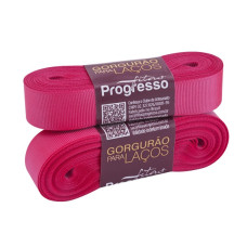 Fita Gorgurão Nº 5 22mm Rosa Cítrico 10 metros Progresso