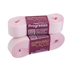 Fita Gorgurão Nº 5 22mm Rosa Claro 10 metros Progresso