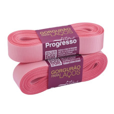 Fita Gorgurão Nº 5 22mm Rosa Pétala 10 metros Progresso