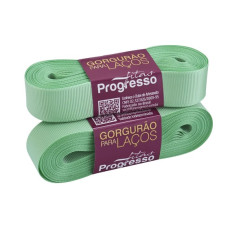 Fita Gorgurão Nº 5 22mm Verde Menta 10 metros Progresso