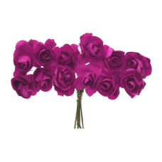 Mini Flor de Papel Violeta com 36 unidades