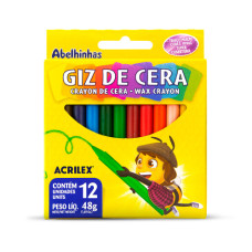 Giz de Cera 12 Cores 09012 Acrilex