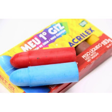 Meu 1° Giz de Cera 6 Cores 09506 Acrilex Meu 1° Giz de Cera 6 Cores 09506 Acrilex