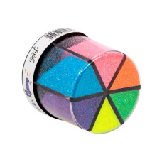 Glitter Shaker Neon Hexagonal 60gr 6 Cores GL0400 BRW