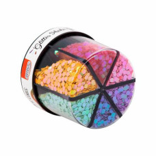 Glitter Shaker Fashion Hexagonal 60gr 6 Cores GL0401 BRW 