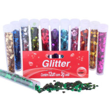 Glitter Kit Coração com 12 Tubos de 3G Cores 253.5.99 VMP