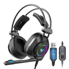 Headset com Microfone 7.1 USB e P2 S600 Aula