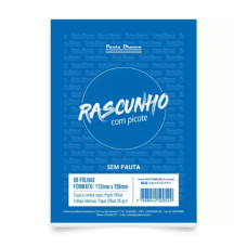 Bloco de Rascunho sem Pauta 112x156mm 10uni 50fls 500549 Pauta Branca