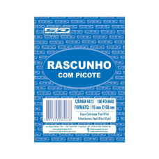 Bloco de Rascunho sem Pauta 115x160mm 100fls 6423 São Domingos