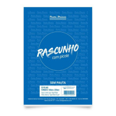 Bloco de Rascunho sem Pauta 158x225mm 50fls 500556 Pauta Branca