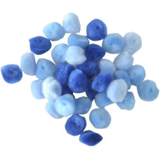 Pompom Bolinha 15mm com 80un Degradê Azul