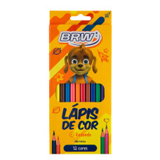 Lápis de Cor 12 Cores LP1201 BRW