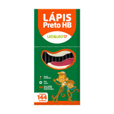 Lápis Preto HB Redondo com 144 unidades Leo & Leo