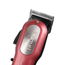 Máquina de Cortar Cabelo Profissional KM-1031 Rosa Kemei