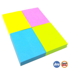 Bloco Post it 38x50mm com 4 Unidades Colorido Neon 100fls Masterprint