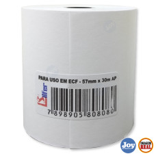 Bobina Papel 1 Via 57mmx30m Branca Silfer