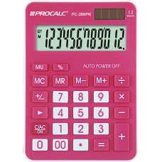 Calculadora 12 Dígitos Rosa PC286PK Procalc