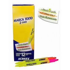 Caneta Marca Texto 2 em 1 Acrilex