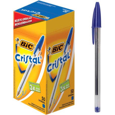 Caneta Esferográfica Média 1.0mm Cristal Azul Bic 1un