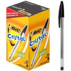 Caneta Esferográfica Média 1.0mm Cristal Bic Preta 1 UN