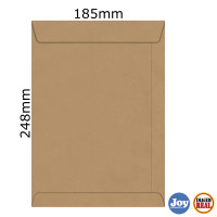 Envelope Kraft Natural 185x248 80g 18.1024-2 SKN24 Foroni 5 UNI