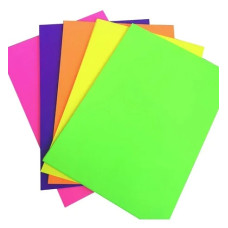 Papel Neon A4 180G 5 Cores 20 Folhas