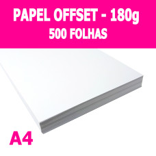 Papel Offset A4 180G Branco 500 Folhas Ultra Megaton