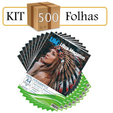 Papel Fotográfico Glossy Adesivo A4  80G 500 Folhas Ultra Megaton