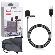 Microfone de Lapela Usb JH-044 Lavalier