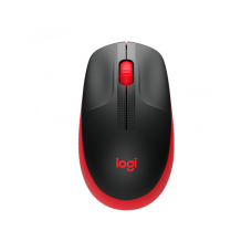 Mouse USB Wireless 1000Dpi Preto e Vermelho M190 Logitech