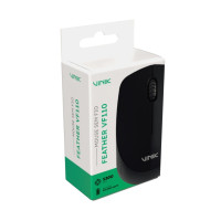 Mouse Óptico Feather Sem Fio VF110 USB Preto Vinik