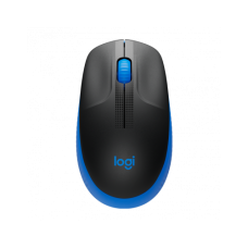 Mouse USB Wireless 1000Dpi Preto e Azul M190 Logitech