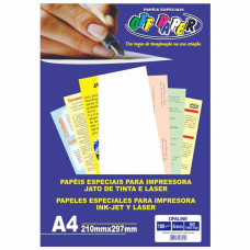 Papel Opaline Branco A4 180g 50 folhas Off Paper