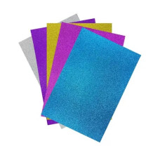 Papel Glitter A4 250G 10 Folhas Sortidas