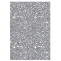 Papel Glitter Prata A4 180G 5 Folhas Ultra Megaton