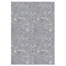 Papel Glitter Prata A4 180G 5 Folhas