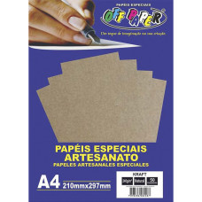 Papel Kraft Natural A4 240g 50 folhas Off Paper