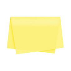 Papel de Seda 48cmx60cm com 100 Unidades Amarelo VMP