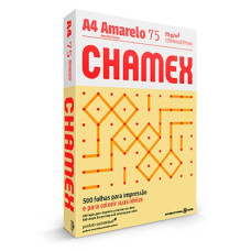 Papel A4 75g Chamex Colors Amarelo 500 Folhas